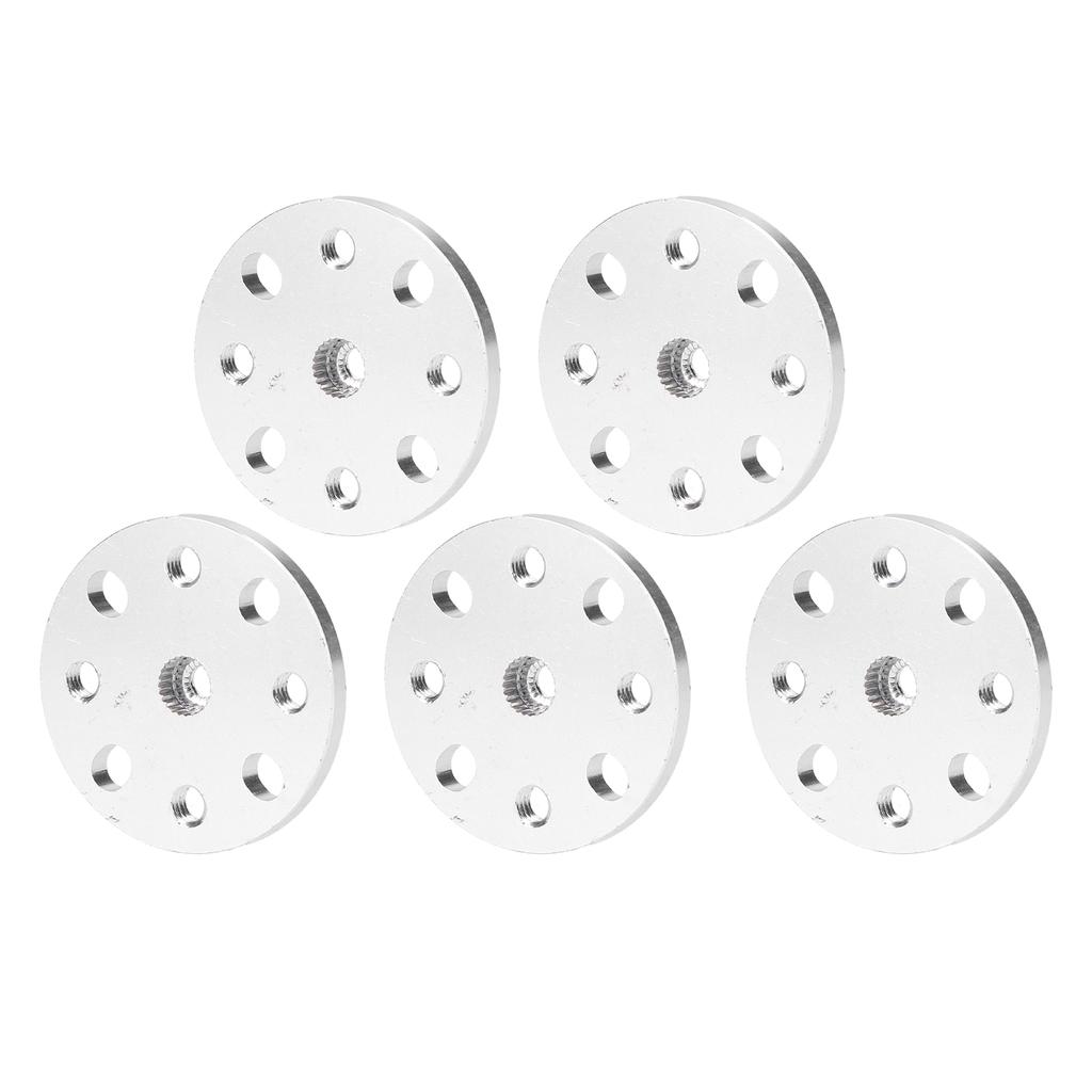 5Pcs Servo Horn Aluminum Alloy High Strength Light Duty Four M4 Threaded Holes 24 Tooth Spline Hub