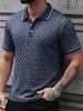 Trendiges kurzärmeliges Poloshirt mit denim-inspirierten Details, lässig und vielseitig.