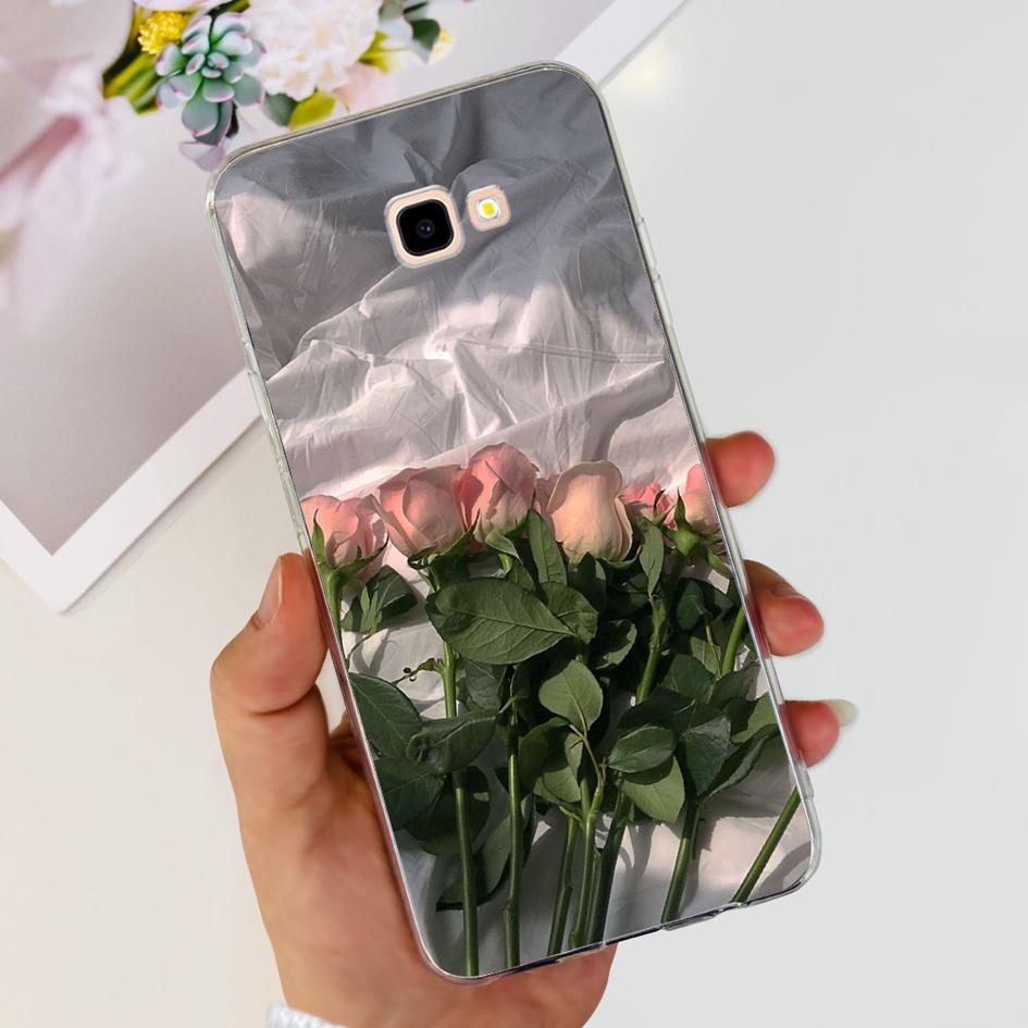 For Samsung J4 Plus Case J415 SM-J415F Silicone Cover Popular Flower Clear TPU Soft Bumper For Samsung Galaxy J4 2018 J4+ Fundas