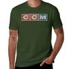 CCM logo Vintage verweerd T-shirt aangepaste katoenen grafische T-shirts Valentijns boetiek kleding heren vintage T-shirts