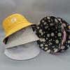 Summer Fashion Fresh Double-faced Daisy Embroidery Bucket Hat Unisex Fashion Cotton
