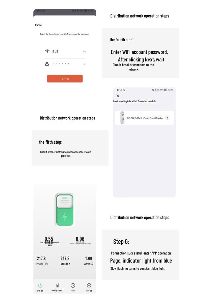 Smart WiFi Circuit Breaker with Remote Control via Mijia or Tuya App