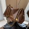 Retro Fashion Shoulder Bag Women's Large Capacity Versatile Underarm Tote Bag Temperament Commuter Women's Chain Messenger Bag
