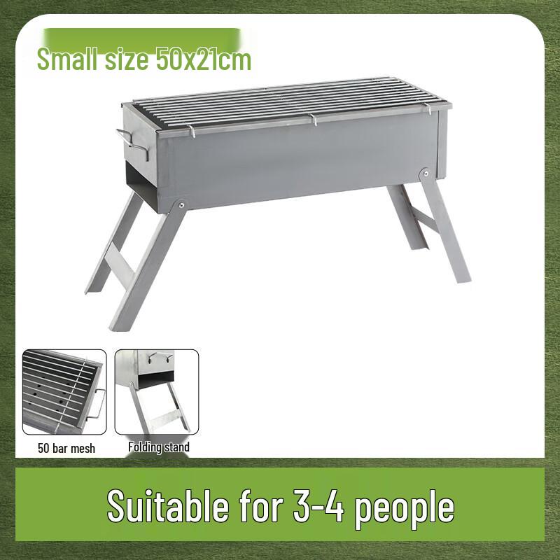 Compact Outdoor Thickened Charcoal BBQ Grill