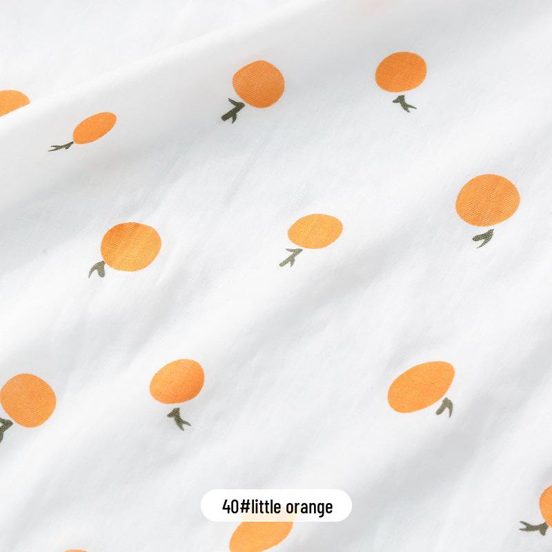 100% Cotton Double Layer Gauze Fabric: Cartoon Baby Pajamas, Drool Bibs, Bath Towels, Fabric Remnants.