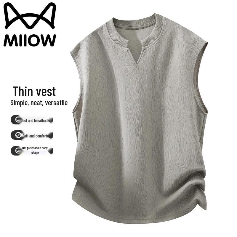 MiiOW Men s Summer Cool V-Neck Tank Top 4XL