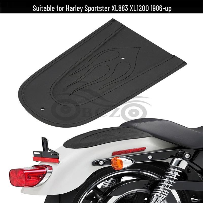 Flame Rear Seat Leather for Harley 883 XL1200 X48 Motorcycle Accessories