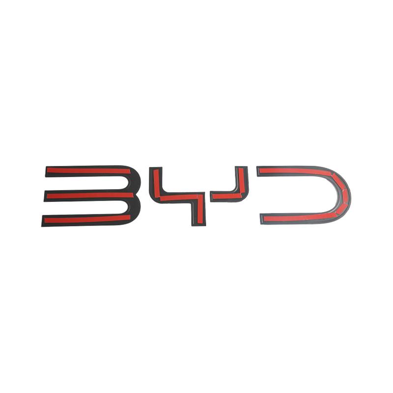 Front Back Badge Letter Logo 3D Cover Sticker Black For BYD Shark 6 Decorative Car Sticker for Shark 6 Pickup Car Accessories
