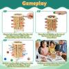 Interaktives Holzstab-Zeichenspiel 2 Spieler Stäbe Würfel Balance-Kampfspiel für Kinder Erwachsene Familienfeier Partyspiele