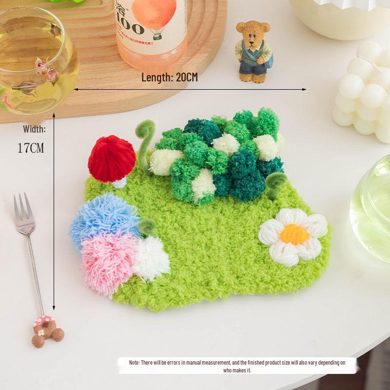 Moss Coaster Rug Kit: Beginner-Friendly Mori Style Doormat Gift Set