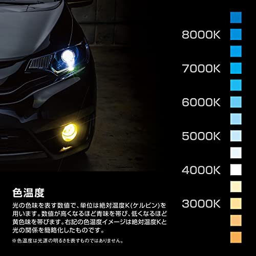 PIAA Headlight/Fog Lamp LED 6000K <Controllerless Type> 12V 18/18W Hi3800/Lo3000lm H4 3 Year Warranty Vehicle Inspection Compatible 2 Pieces LEH180