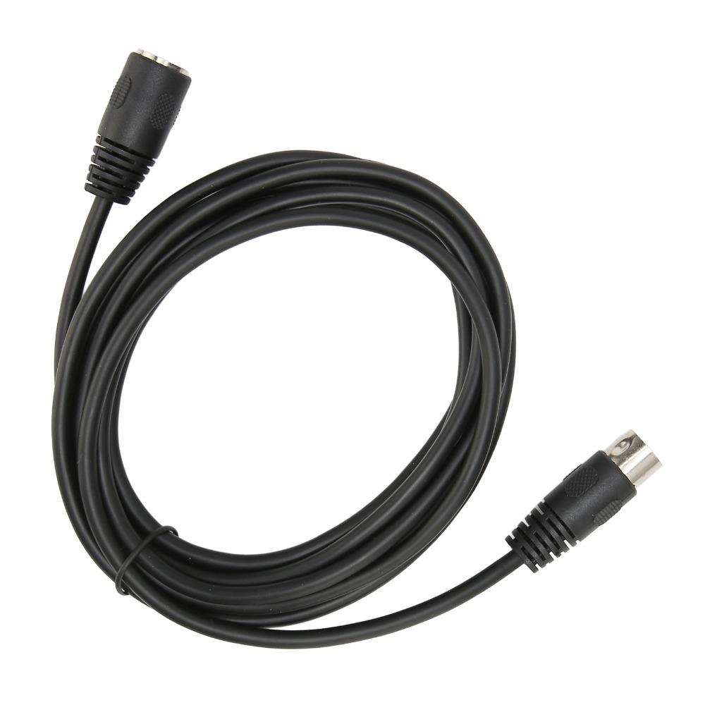 Durable Male to Female 5 Pin MIDI Flexible 9.8ft Keyboard Extension Cable Plug and Play Audio MIDI Cable Electronic Piano