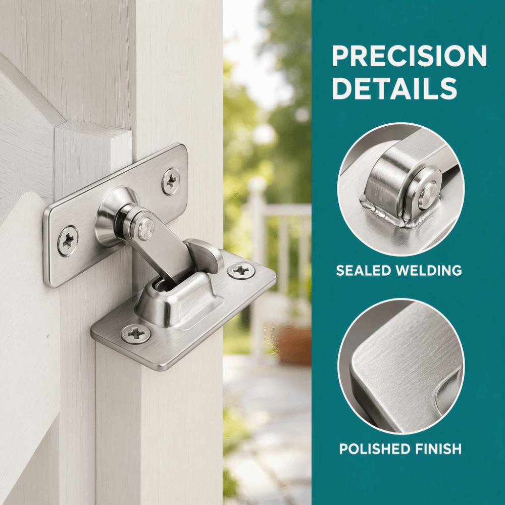 Stainless Steel Right Angle Door Latch Multi-functional Toggle Latch Cabinet Lock Furniture
