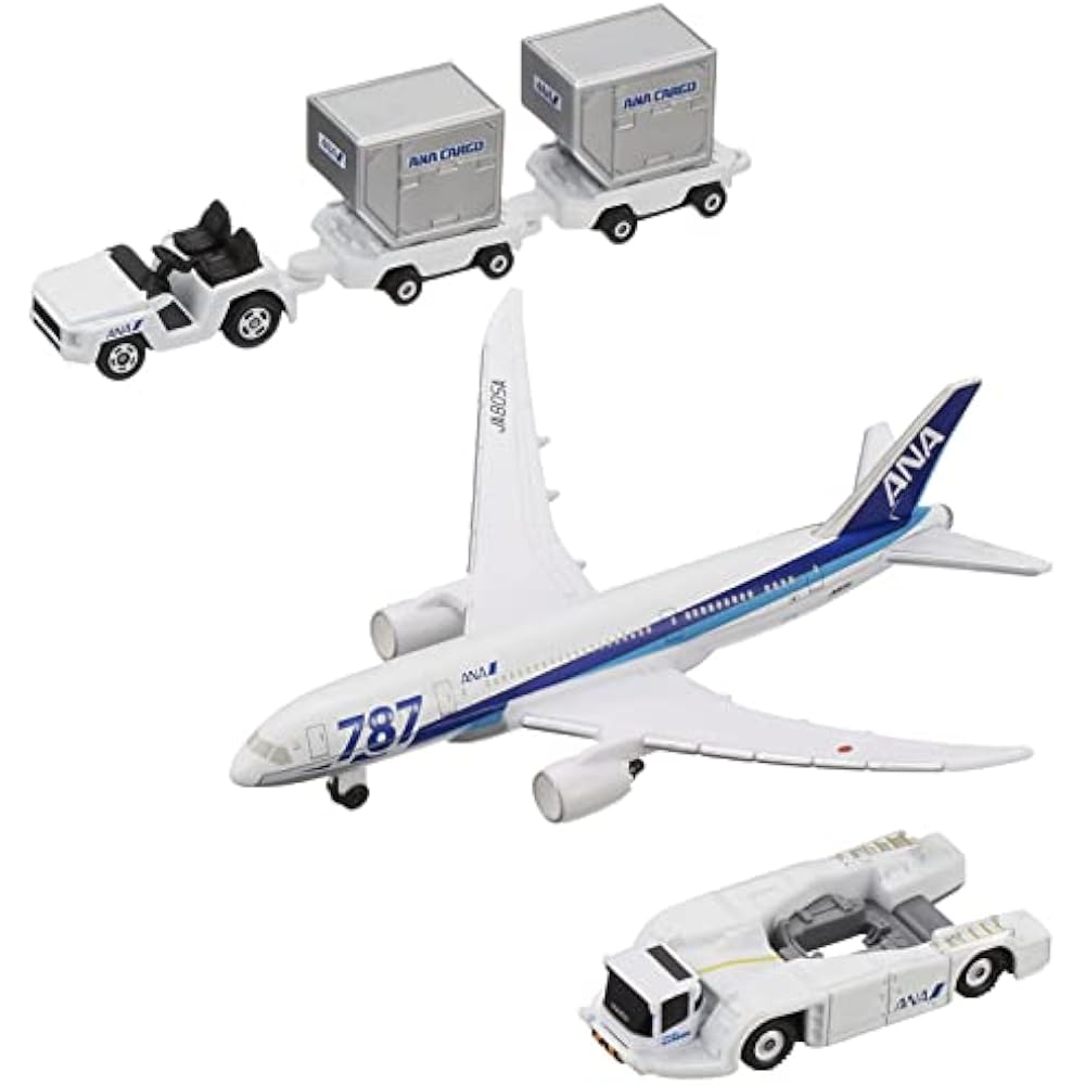 TAKARA TOMY (TAKARA TOMY) “Tomica Gift 787 Airport Set ANA” Minicar Car Toy Male 3 Years Old and ...