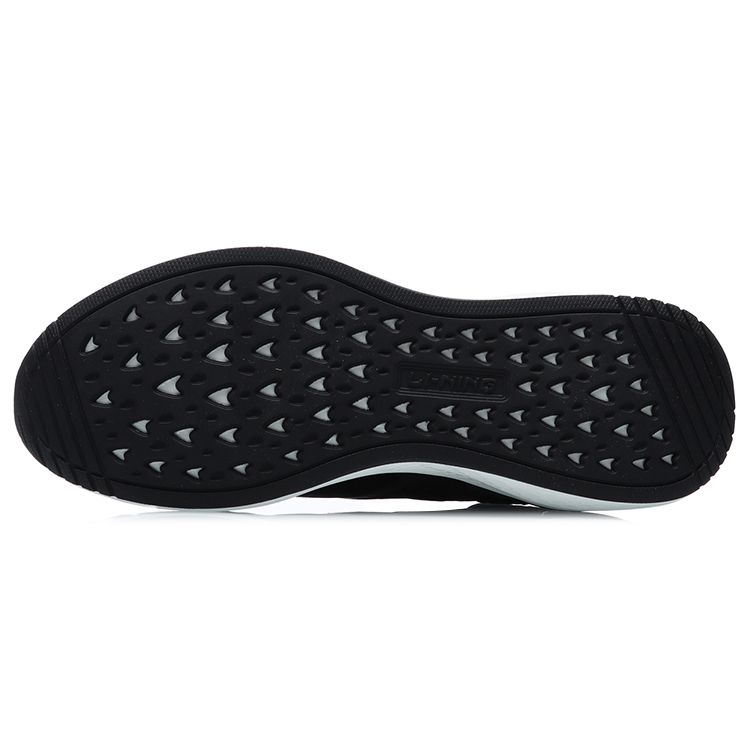 Li Ning Trendy Casual Shock Absorbing Low Top Running Shoes Women sneaker Black AGLR056-4