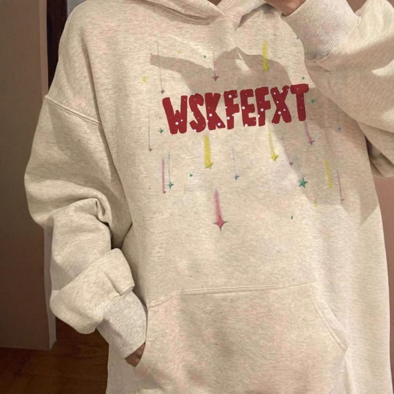 Autumn Winter Hooded Loose Casual Sweatshirt Women Vintage Harajuku Pullover Hoodies Ladies Comfortable Top