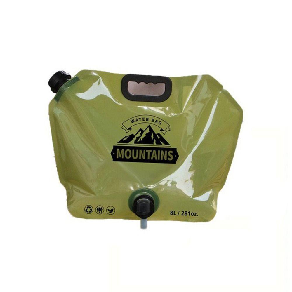 Reusable Water Storage Bag 8L Collapsible Water Container No-Leak Outdoor Water Bag  Sports