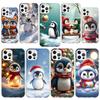 Christmas Penguin Phone Case for iPhone 11 12 13 Mini 14 15 Plus 16 Pro Max 17 Air 16E 7 8 SE 17ProMax Soft Fundas Cover 11 12 1