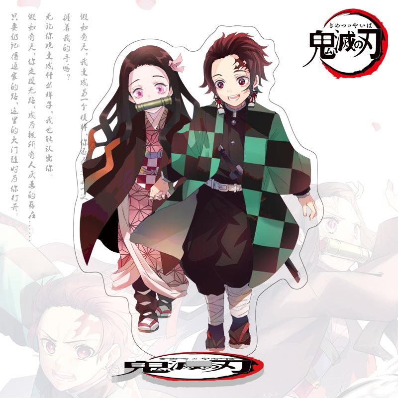 High Quality Anime Demon Slayer Kimetsu no Yaiba 1 40 Large Acrylic Stand Figure Display Statue Kamado Tanjiro Nezuko Merchandise