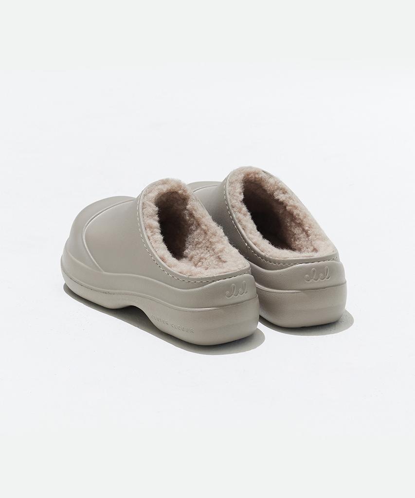 Clcl Wednesday Evening Winter Clogs - Greige