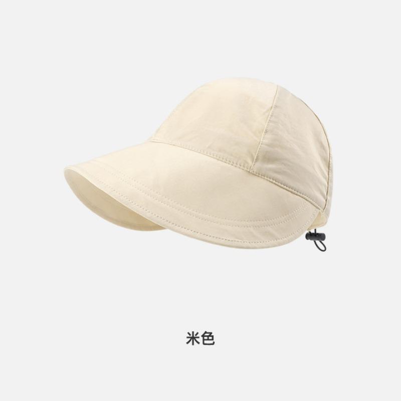 Peaked cap breathable quick drying sun protection sun hat children spring and summer adjustable thin large brim sun hat wind