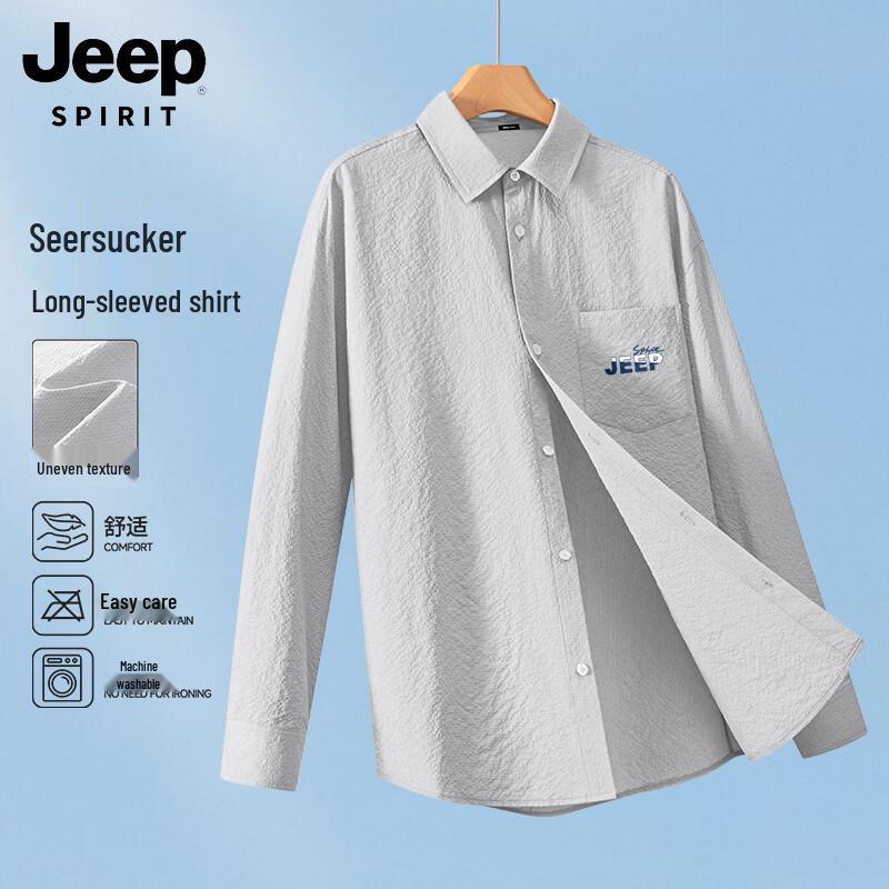 JEEP SPIRIT Men s Long-Sleeve Casual Shirt 3XL