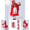 Enchanting Red Cape Costume For Girls With Polyester Fabric For Stage Performances