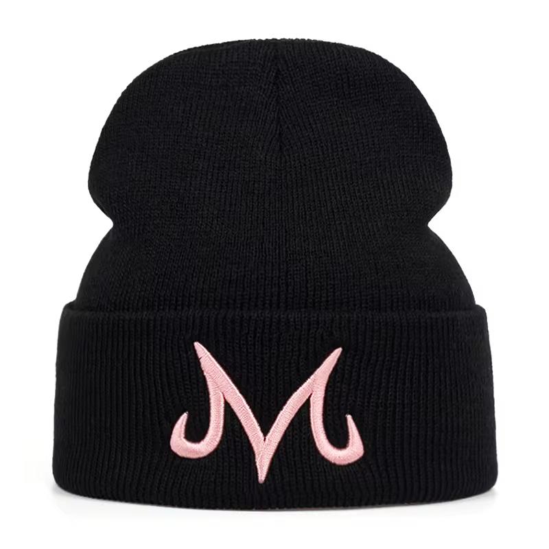 M Letter Embroidered Knitted Hat, For Men Windproof Ear Protection Beanie, Outdoor Warm Fashion Beanie