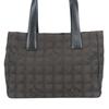 Used Tote Bag New Travel Line PM COCO Mark Jacquard Nylon/leather Dark Brown Black 9th