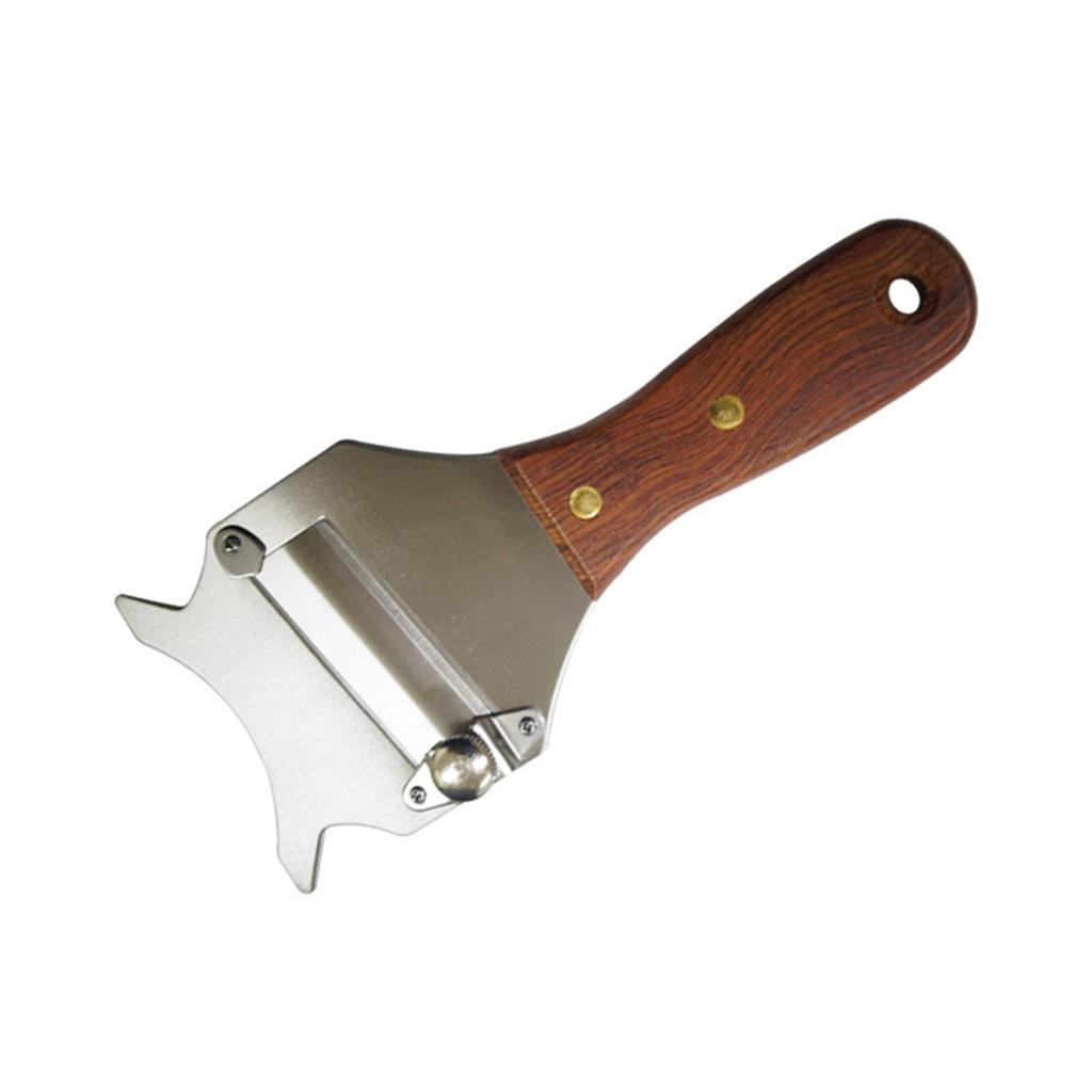 Professional Stainless Steel Truffle Slicer with Wood Handle,Cheese Chocolate Slicer, Household Baking Tools