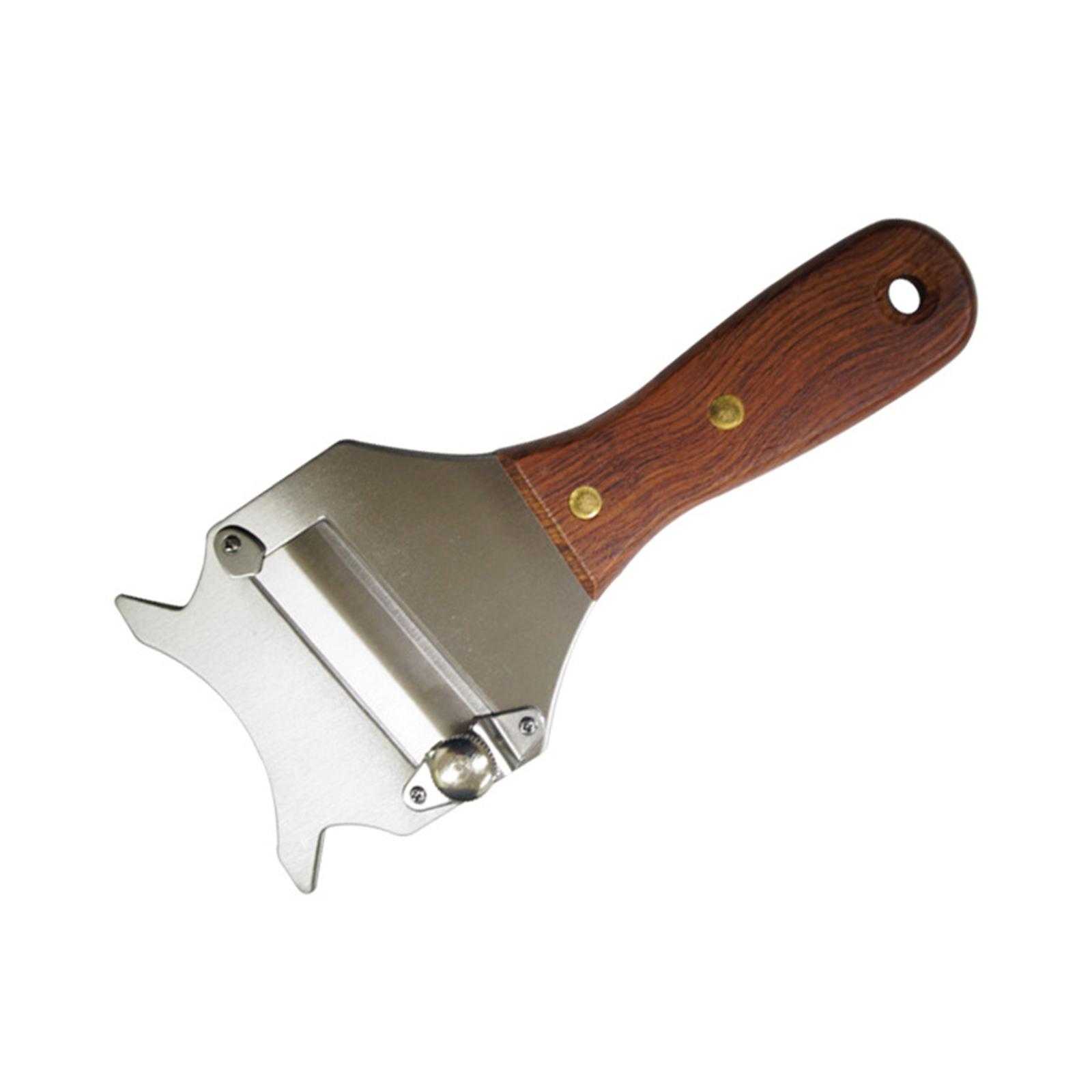 Professional Stainless Steel Truffle Slicer with Wood Handle,Cheese Chocolate Slicer, Household Baking Tools