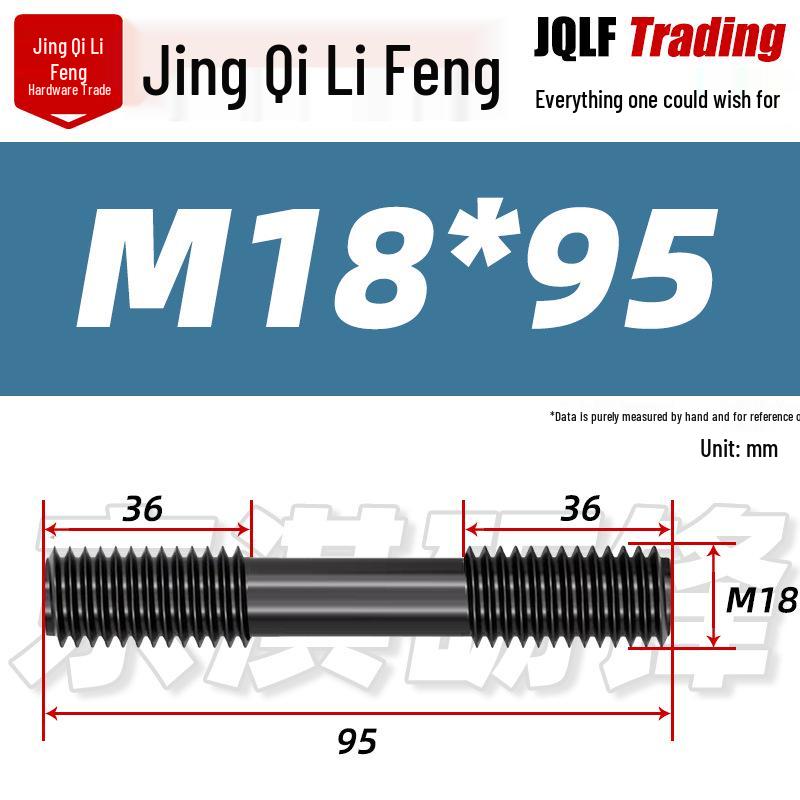 High-Strength Double-Ended Stud Bolt M12-M18 | Grade 8.8 Mold & Press Screw Rod