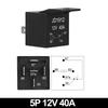 JD1914 40A 12V/24V SPDT Waterproof Car Relay 4/5 Pin Auto Switch Starter Kit for Car Boat Tractor Truck Motorcycle Relays 5