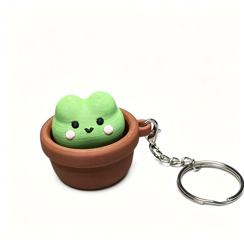 3D-gedruckter Fidget Clicker Schlüsselanhänger Knopfdrücker Tastatur Fidgets Schlüsselanhänger Cartoon-Tiere