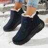 Women's Winter Warm Snow Boots Anti-Slip Waterproof Ankle Booties With Faux Fur Lined Comfortable Short Boots Outdoor Workout Walking Shoes for Women