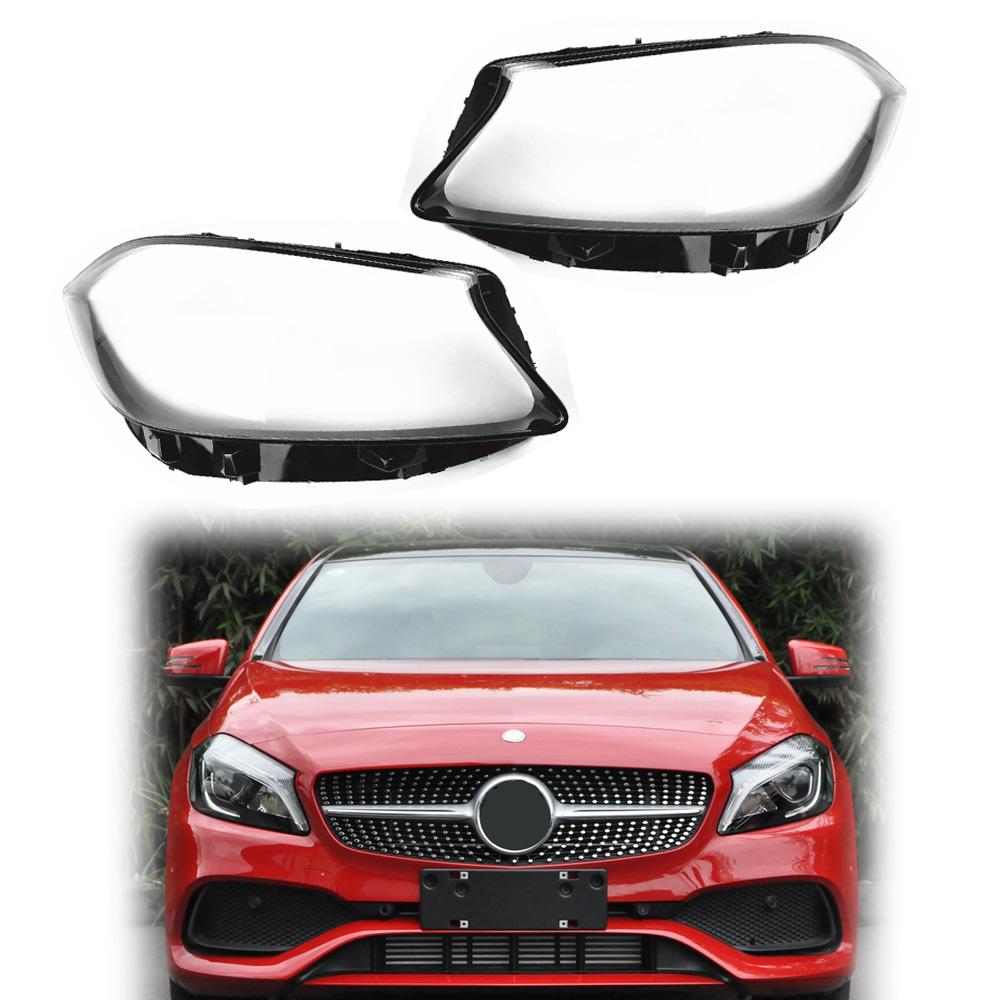 For Mercedes Benz A-Class W176 2017- 2018 Car Headlight Shell Cover Headlamp Lens