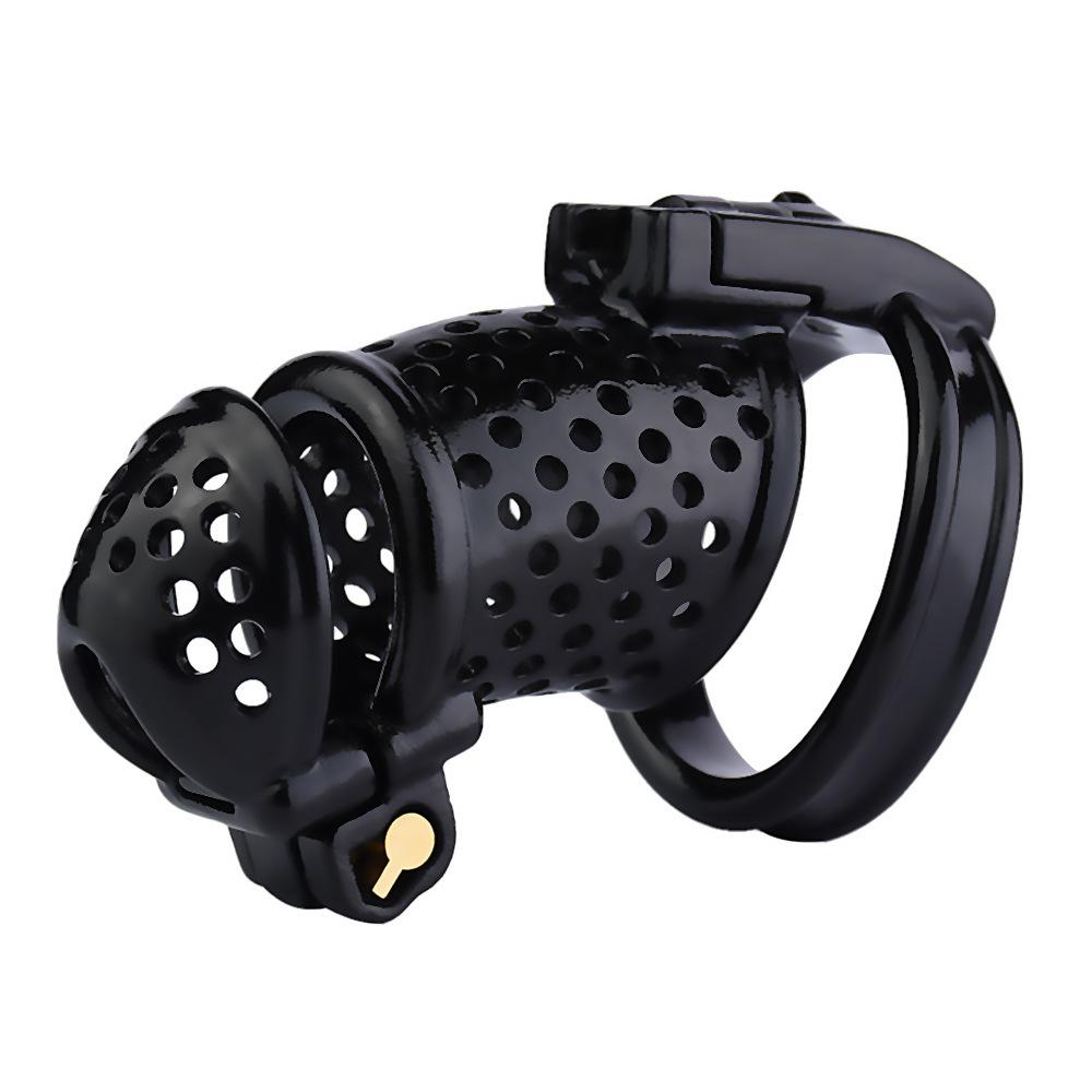 Men's Resin Chastity Cb Lock Penis Gay Cuckold Sex Toys Double Lock BDSM