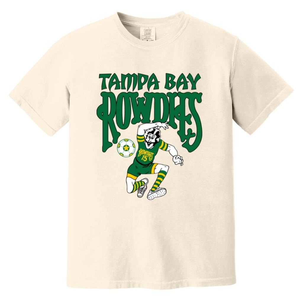 T-shirt Tampa Bay Rowdies Colori Vintage Pesanti | Squadra di Calcio NASL