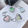 Stylish Love Heart Pendant Bowknot Keychain Accessory Stylish Key Holder for Women Sturdy Alloy Car Key Pendant