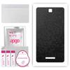 apgo Skin Sticker Film Foil Vinyl for the BACK Compatible with Kruger&Matz EAGLE 702, Scratch-resistant, Easy To Install - Black Honeycomb