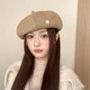 Autumn and Winter Beret Hat for Women Warm British Retro Pumpkin Hat Japanese Fashion Casual Literary Painter Hat Newsboy Hat