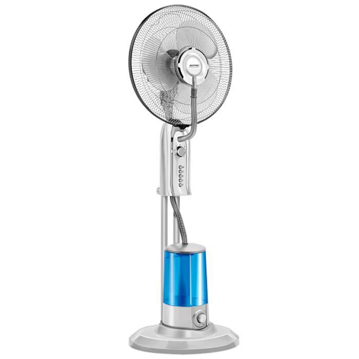 Ventilateur sur Pied Brumisateur Pulvérisateur, 3 Vitesses, Minuterie 60 Minutes MPM MWP-20 75W Gris 21267