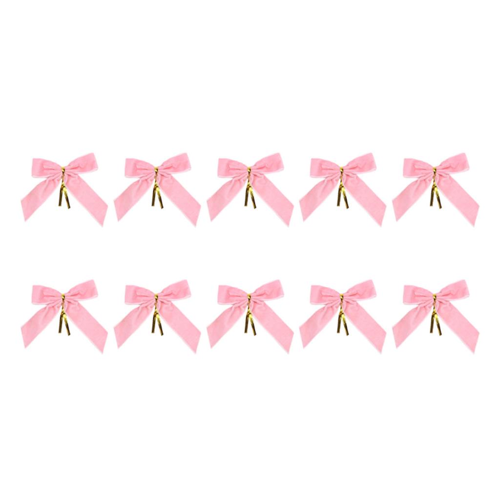 Small Velvet Christmas Bows for Christmas Tree Wreath Gift Wrapping Crafts Wedding Party Home Decor