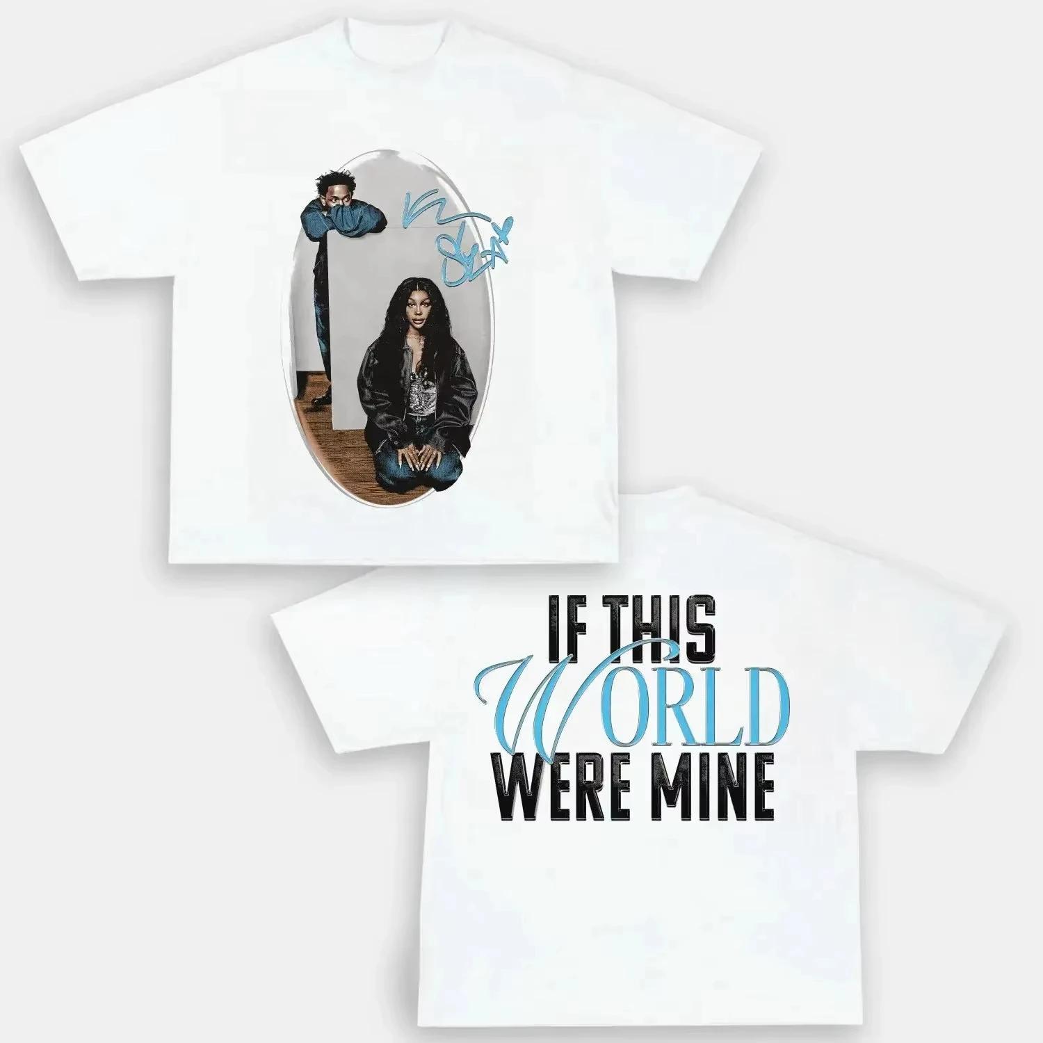

Kendrick Sza Luther Y2k Graphics Cotton Unisex Shirt O-neck New Short Sleeve Men s Women s Fashion T-shirt Fan Gifts 3XL