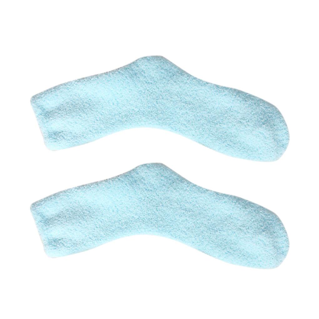 Women Socks Autumn Winter Warm Lady Socks Soft Coral Velvet Plush Thicken Floor Bed Sock Solid Color