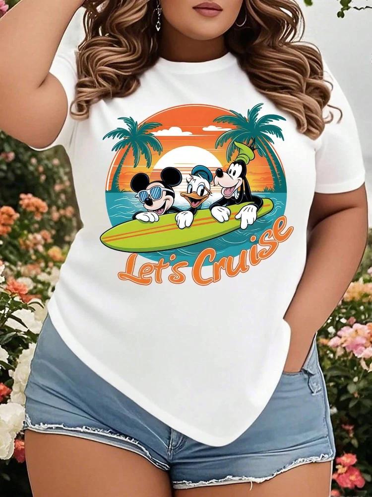 Mouse Donald DUCK Goofy SurfingHoliday TShirt Unisex S