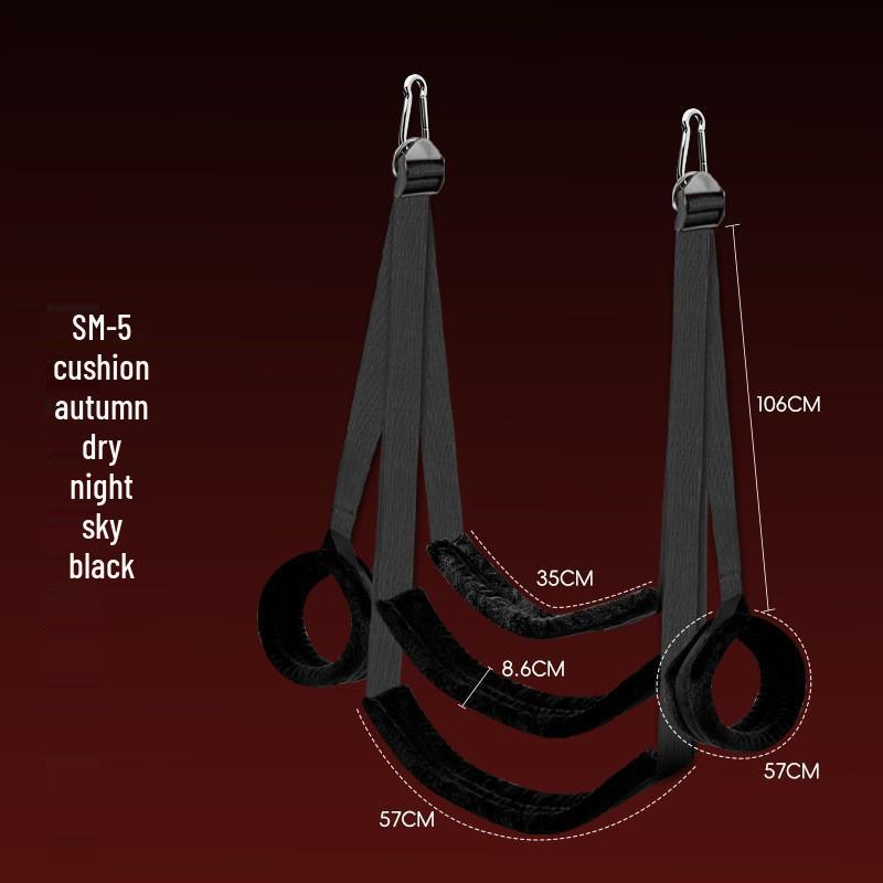 Bondage Door Restraint Strap and Handcuffs Set