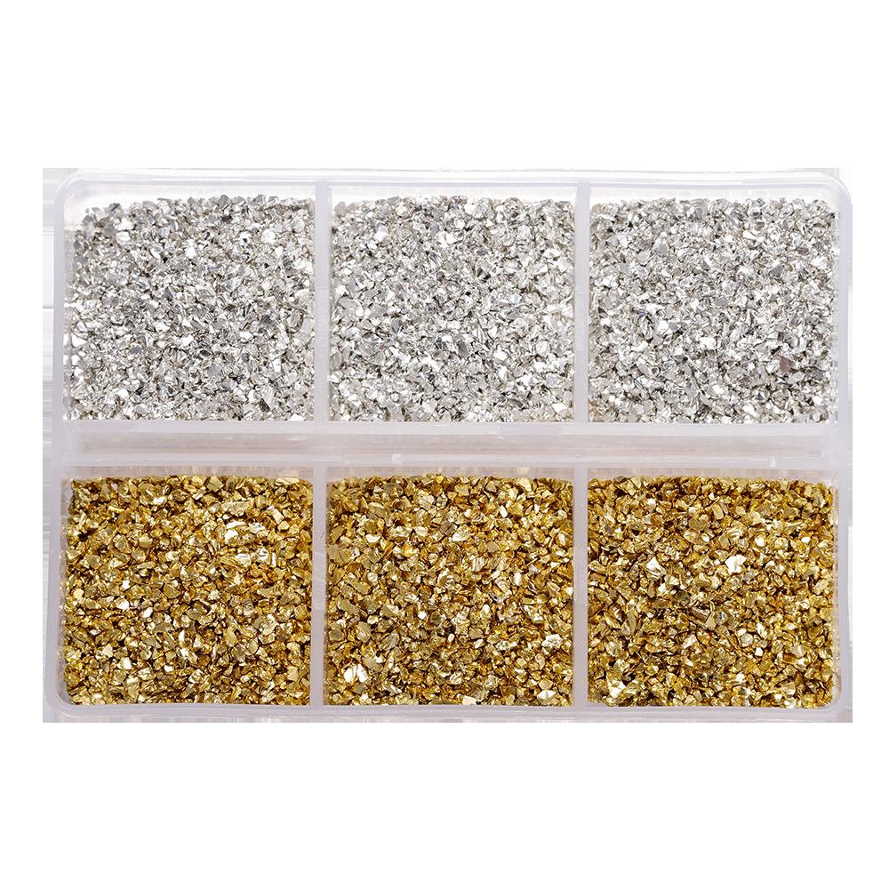 

Цветная крошка из битого стекла для эпоксидной смолы, микроэкологических бутылок и ландшафтной декорации Boxed/Approx. 46g