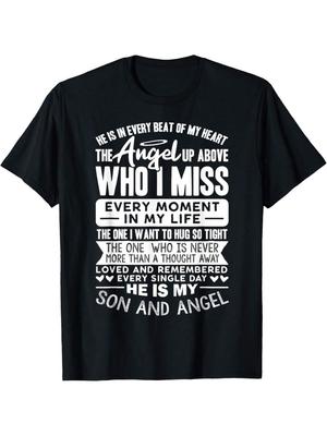 My Son Is My Guardian Angel In Heaven, Grief To Son T-Shirt