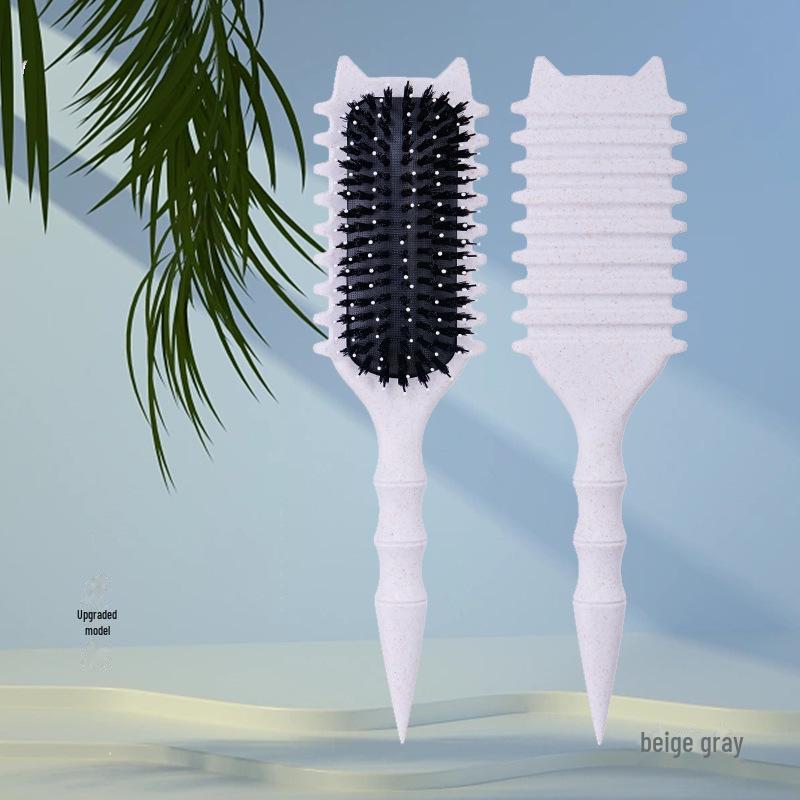 Grzebień do stylizacji Bounce Pig Bristle Air Cushion do puszystych, kręconych włosów